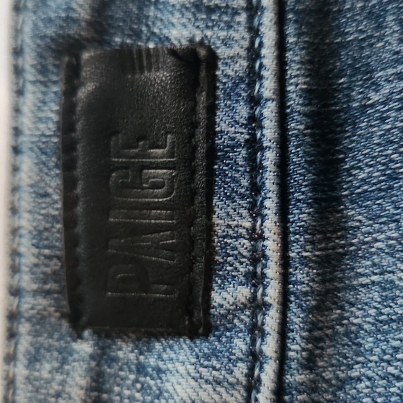 Paige Classic Blue Denim Jeans - Picture 5 of 7